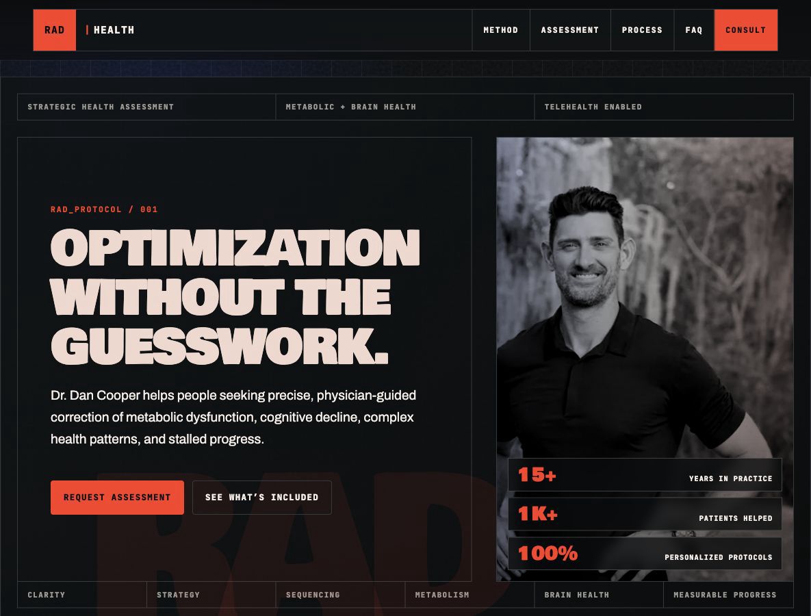 RAD Health website